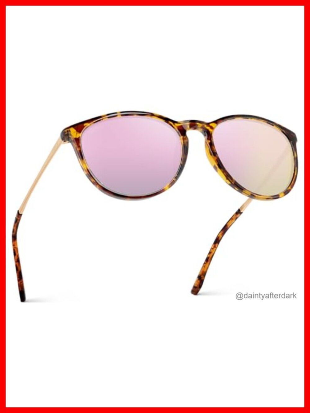 Retro Round Polarized Sunglasses UV400 Polycarbonate Frame Full Coverage